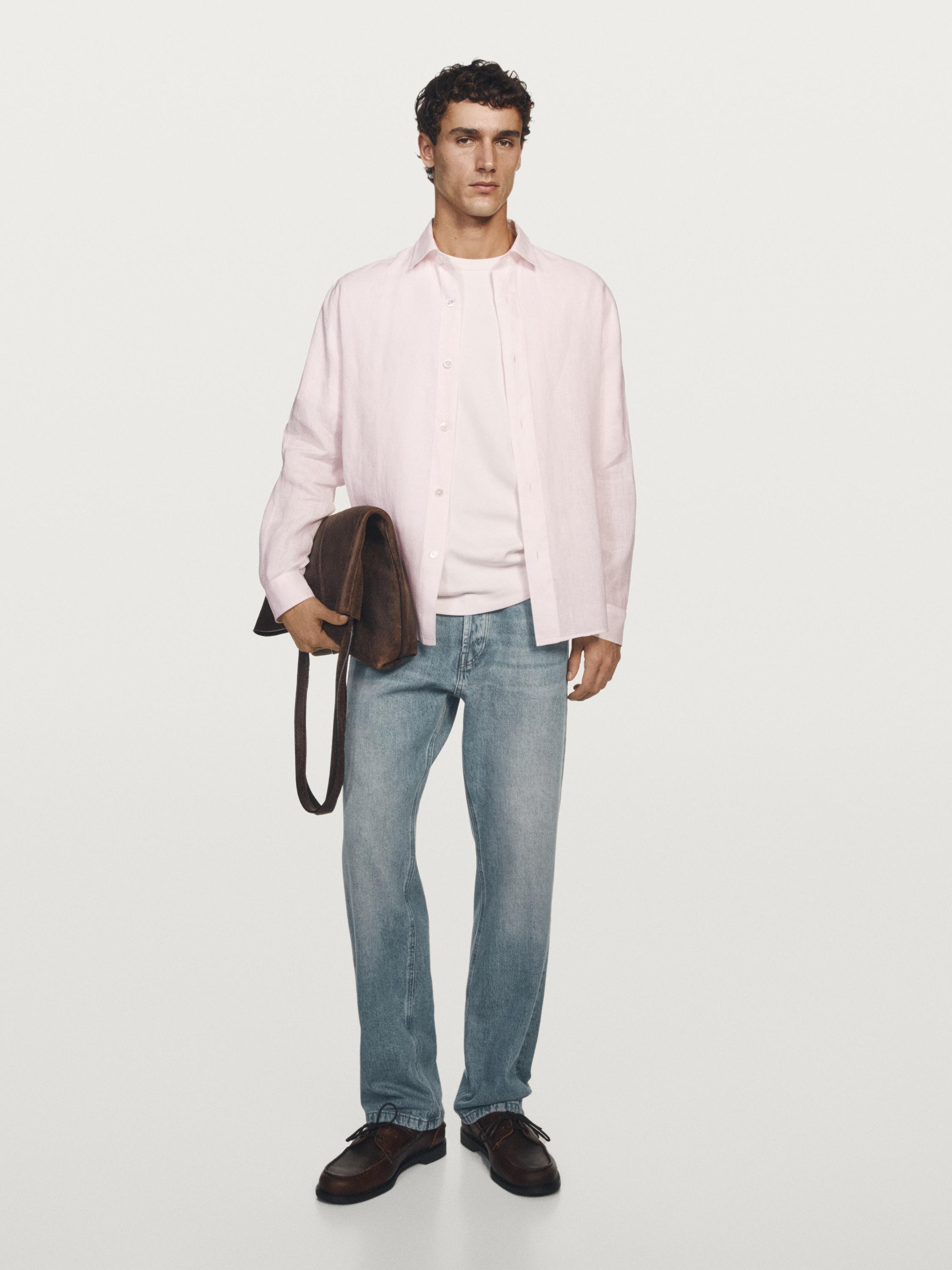 100% linen regular fit shirt